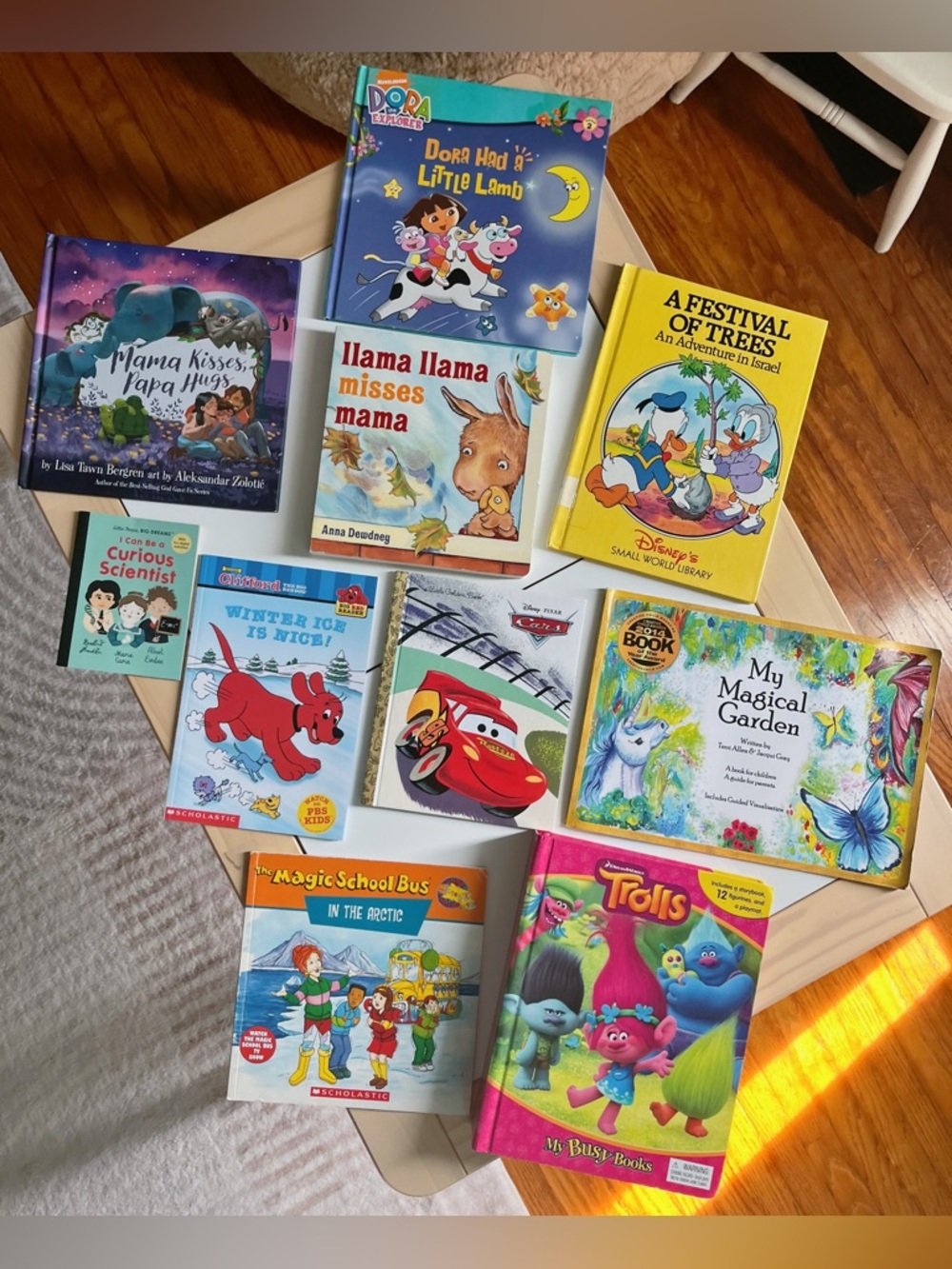 Kids Books - Cars, Trolls, Magic School Bus, Clifford, Dora, Donald, Llama